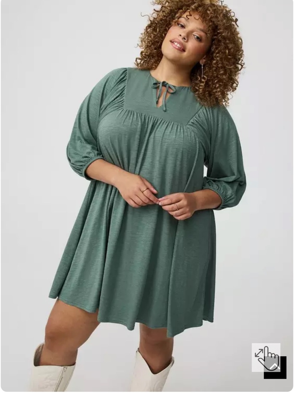 Torrid Mini Vintage Slub Yoke Dress